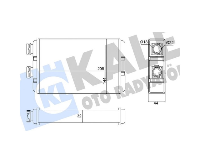 Kalorıfer - 685 - Radyatoru Bmw - Dpmıx-hb - E46 97-05