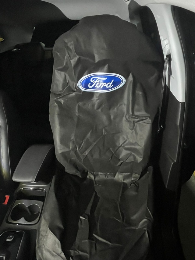 Baskılı Koltuk Kılıfı Ford Bez Servis Koruma Kılıf 2 Adet