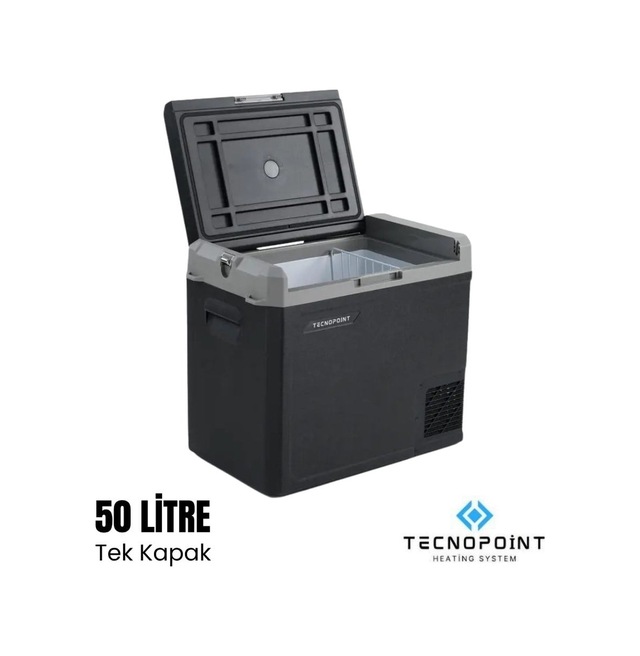 Tecnopoint Tc21-09 Tek Kapaklı Araç İçi Portatif Buzdolabı 50 Litre 12v-24v-1929