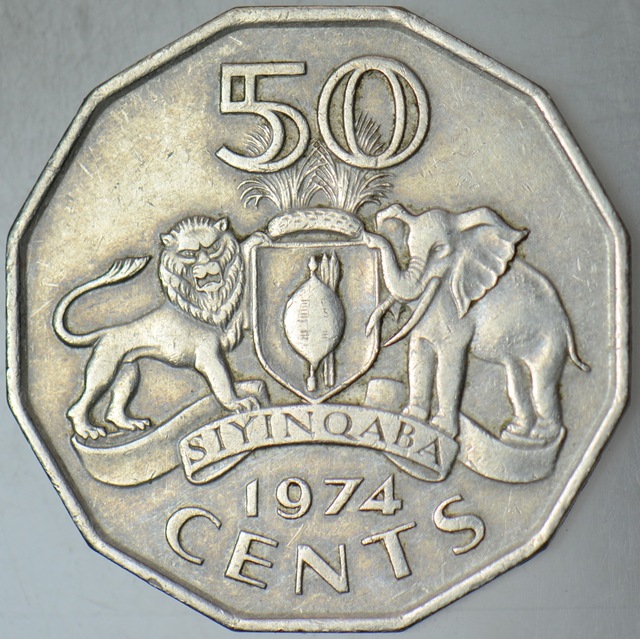 Swaziland 50 Cent 1974.