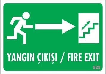 Buradabulabilirsin Yangın Çıkışı Uyarı Levhası 17,5x25 Kod:929 Nl