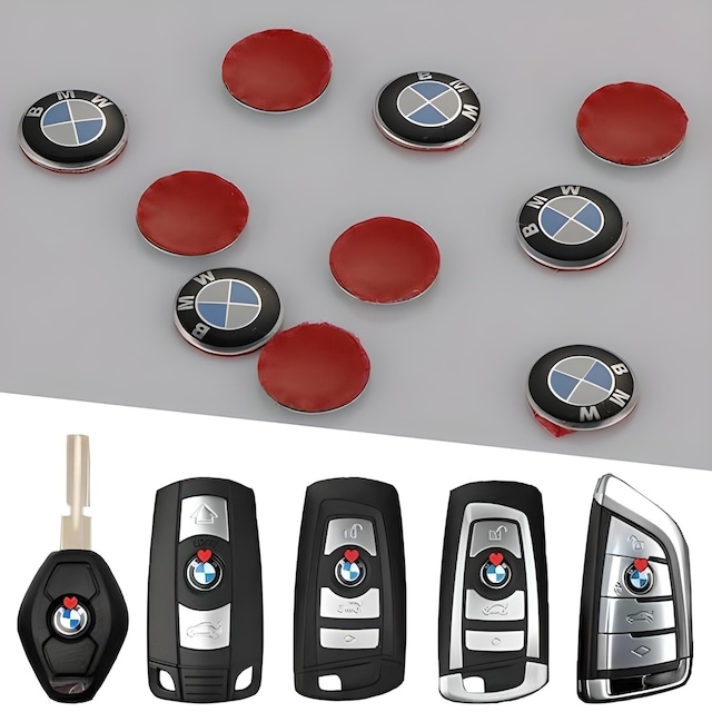 Bmw Uyumlu 2 Adet 11Mm Metal Anahtar Amblemi