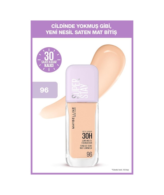 Maybelline New York Super Stay Lumi Matte Fondöten 96