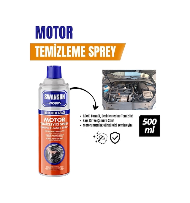 Diyarı Fırsat Sw-109 Oto Motor Temizleme Spreyi 500 Ml 24'lü Paket