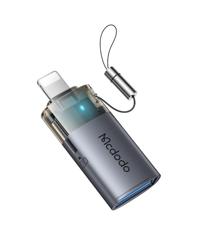 Ot-7850 2'si 1 Arada Usb-a To Lightning+ Sd Kart Aktarım Dönüştürücü