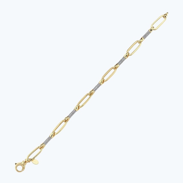Altınbaş Altın Taşlı Zincir Bileklik Blls0144-24839 Renkli