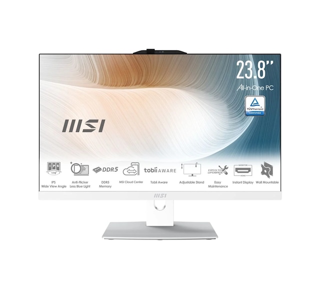 MSI MODERN AM242P 1M-2089XEU Core 5-120U 16 GB 512 GB SSD 23.8" Free Dos AIO Masaüstü Bilgisayar