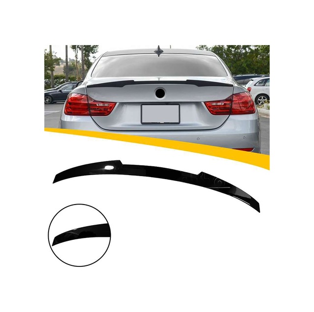 Bmw F32 Coupe M4 Bagaj Üstü Spoiler Parlak Siyah Spoyler Plastik İthal