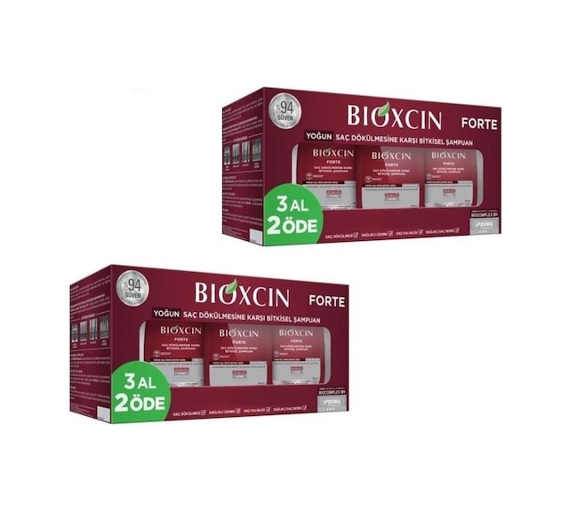 Bioxcin Forte Şampuan 3x300 ML 2'li Set