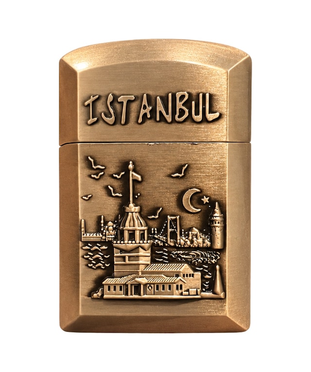 Hunter Soft Flame İstanbul Kız Kulesi Design Bronz Çakmak Ack021