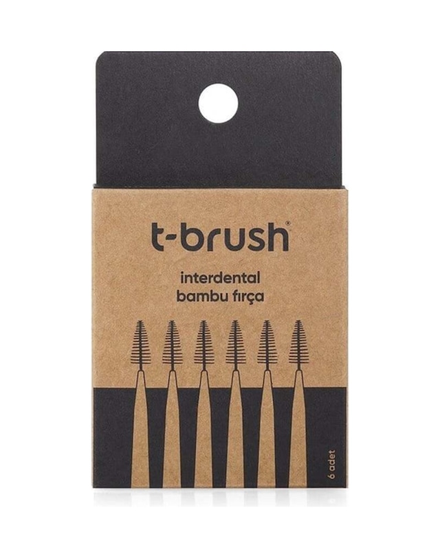T-brush Bambu Arayüz Fırçası 6'lı