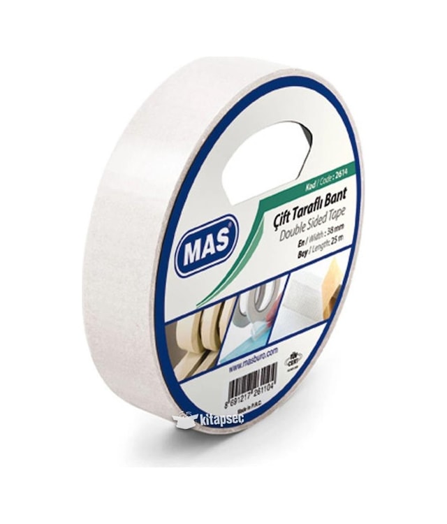 Mas 2614 Çift Taraflı Bant 38 Mm x 25 M