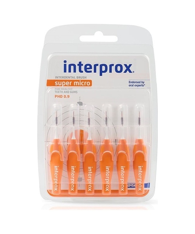 Interprox Interproximal Süper Micro 0.9mm Arayüz Fırçası 6 Adet Turuncu