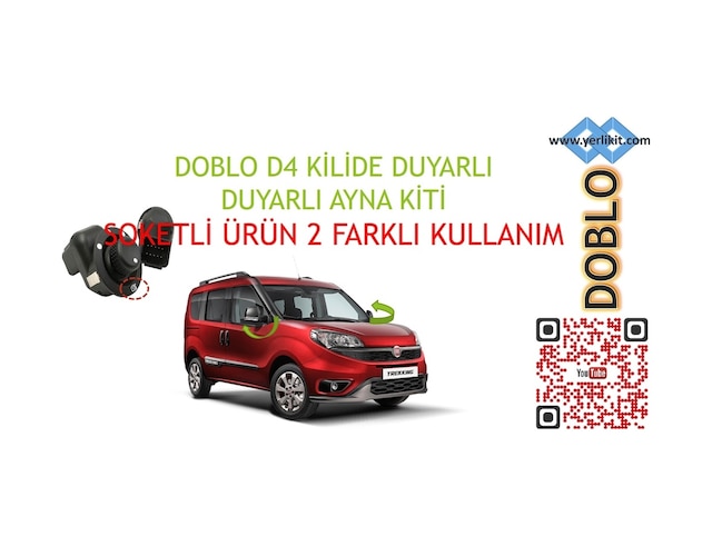 Doblo D4 Soketli Kilide Duyarlı Ayna Katlama Kiti