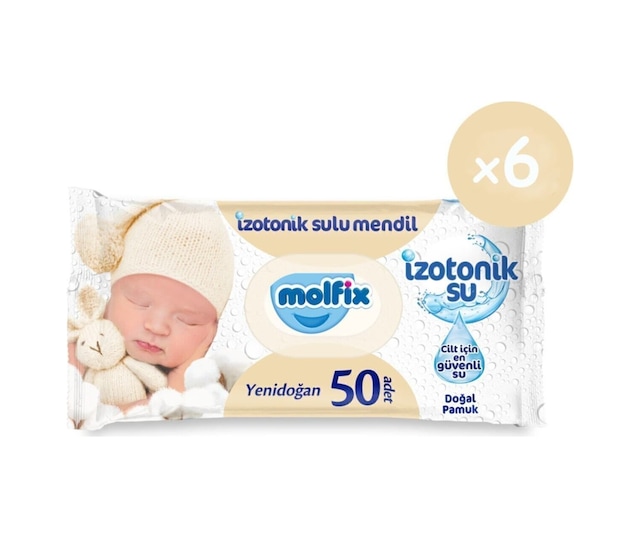 Islak Havlu Mendil İzotonik Yeni Doğan 50 Yaprak X6 Adet Diğer