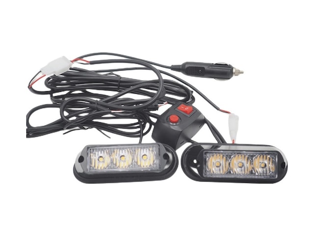 Çakar Lamba 3x2 Led 12w 12-24v Sarı-mavi / Lapa197-1