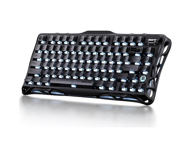 Gravastar Mercury K1 Rgb Kablosuz Mekanik Gaming Klavye, İngilizce Q, Stealth Black