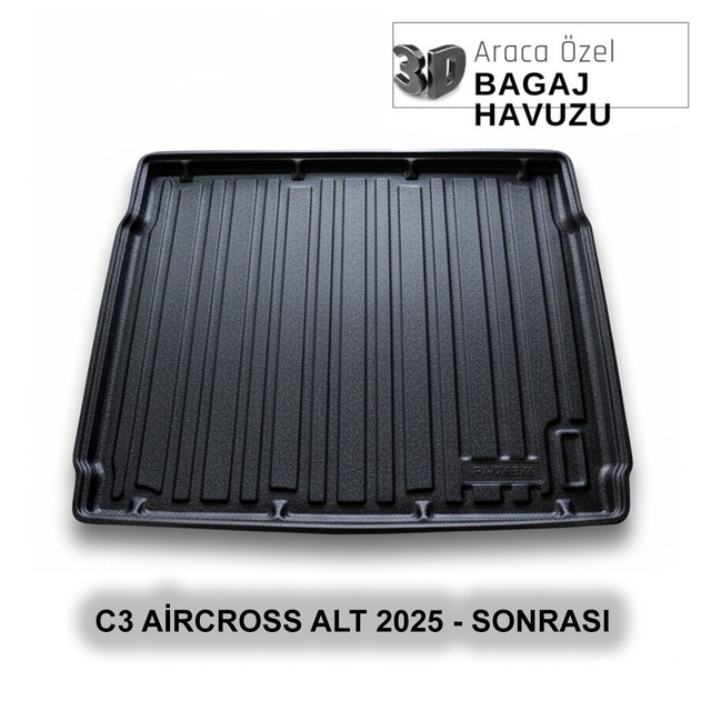 Cıtroen C3 Aırcross Cc24 Alt Kademe 2025+ 3d Araca Özel 3d Bagaj Havuzu