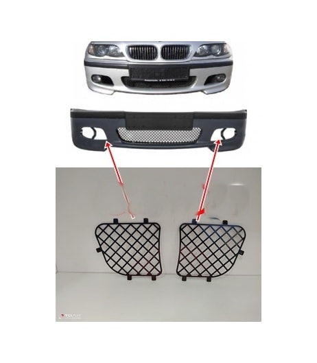 Bmw E46 M3 Tampon Sis Farı Yanı Izgara Takım 51117893331