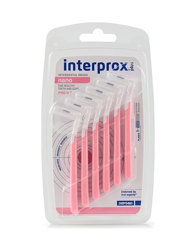 Interprox Plus Nano 0.7mm Arayüz Fırça 6'lı Pembe