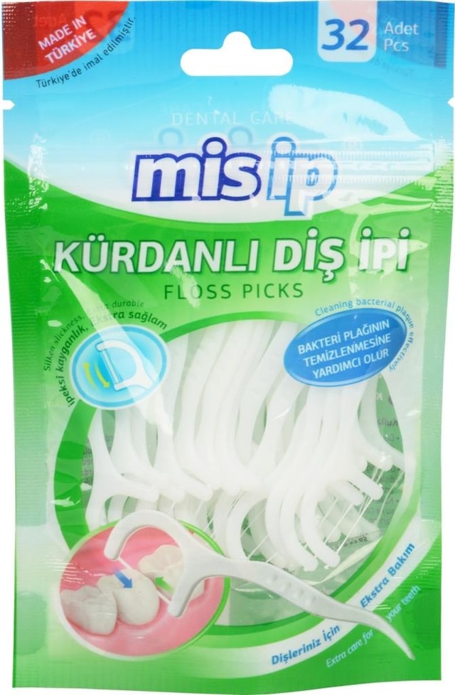 Misip Kürdanlı Diş İpi 32 Adet
