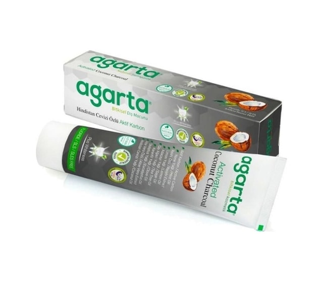 Agarta Hindistan Cevizi Özlü Aktif Karbon Diş Macunu 12 x 100 ML