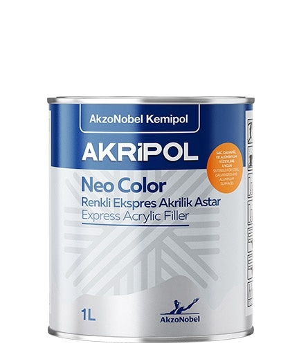 Akripol Akrilik Neo Color Renkli Astar Beyaz 1 Litre