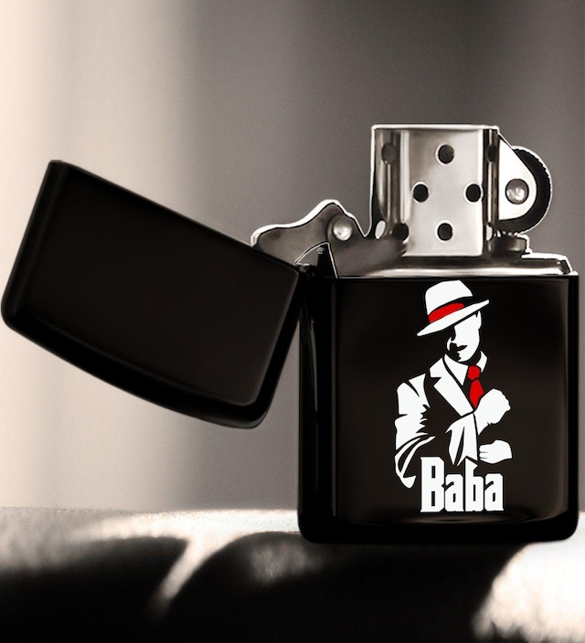 Bk Home Godfather Baba Tasarımlı Renkli Baskılı Benzinli Siyah Me N11.269