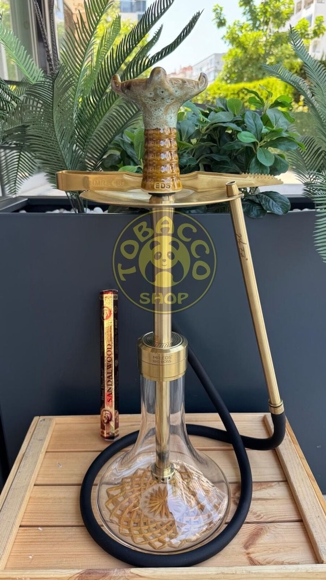 Mr Eds E24 Big Boss Eco - Titanyum Gold & Mr Eds L27 Taycan Nargile Lülesi