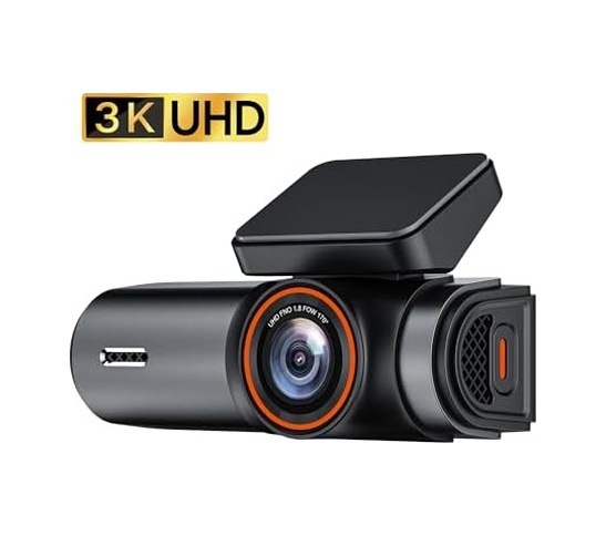C10 Pro 3k Uhd Hdr Wifi Ekranlı Araç Kamerası 170 Derece Geniş Açı Gece Görüş G-sensörlü Araç İçi Kamera
