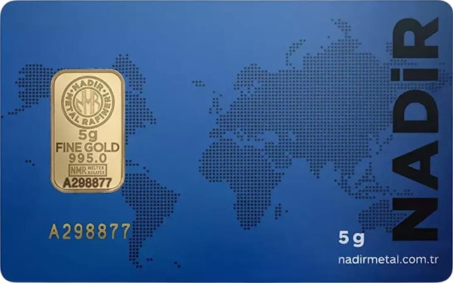 Tuğrul Kuyumculuk 5 Gram 24 Ayar Külçe Altın