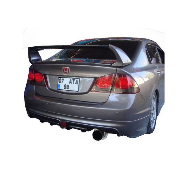 Honda Civic (Plastik) Fd6 Sağdan Çift Çıkış Mugen RR Arka Ek