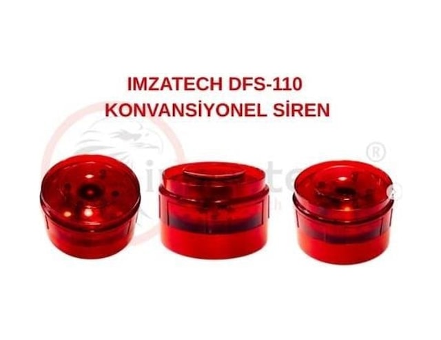 İmzatech Dfs-110 Flaşörlü Yangın Alarm Sireni-224579