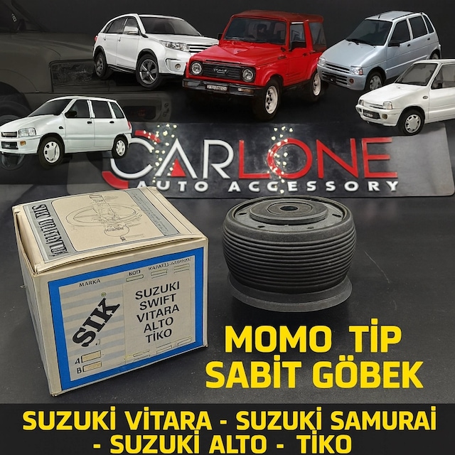 Suzuki Swift-alto-vitara-samurai-tiko İçin Özel Spor Direksiyon Göbeği Momo Tip Karma