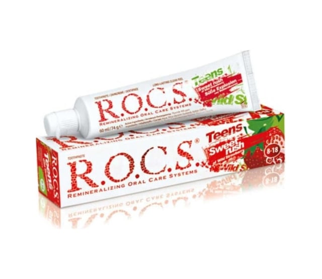 Rocs Teen 8 -18 Yaş Yaban Çileği Aromalı Diş Macunu 60 ML