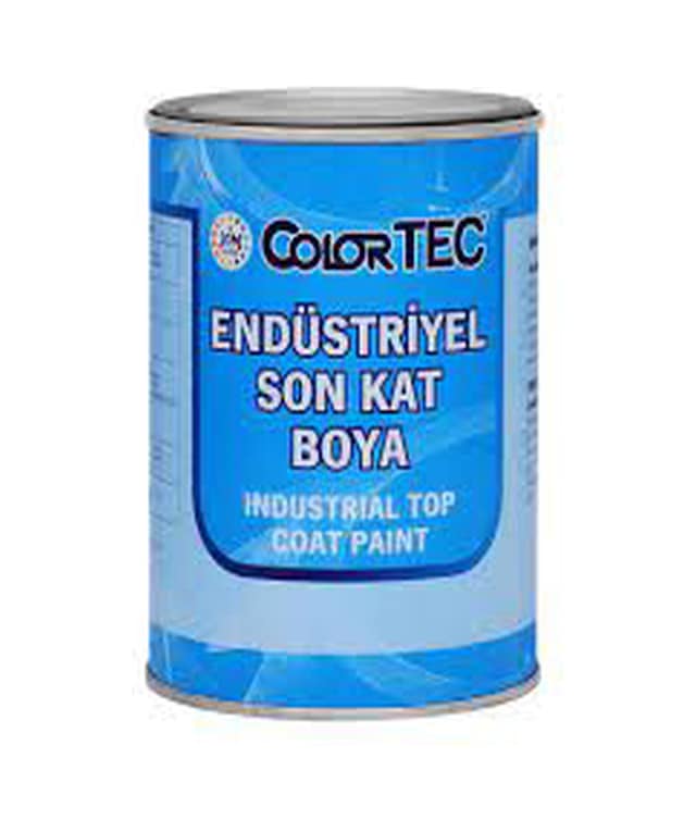 Color Tec Endüstriyel Son Kat Boya Ral 9005 Jet Siyah 0.75 Lt