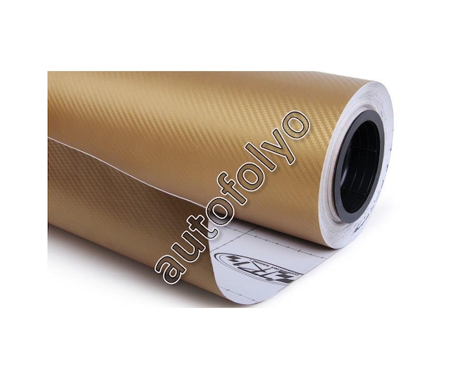 Karbon Folyo Altın Kendinden Yapışkanlı 127 Cm X 2 Metre