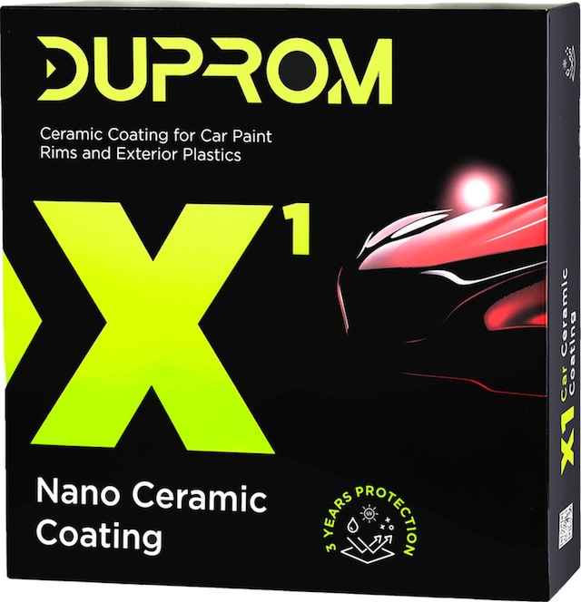 Duprom X1 Nano Seramik Kaplama | 9h Oto Boya Yüzey Koruyucu | Su ve Kir Itici | Ultra Parlaklık