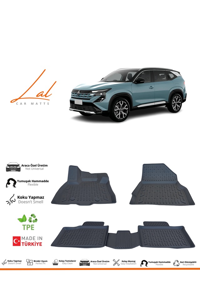 Renault Boreal 3d Havuzlu Paspas 2026 Ve Sonrası Uyumlu