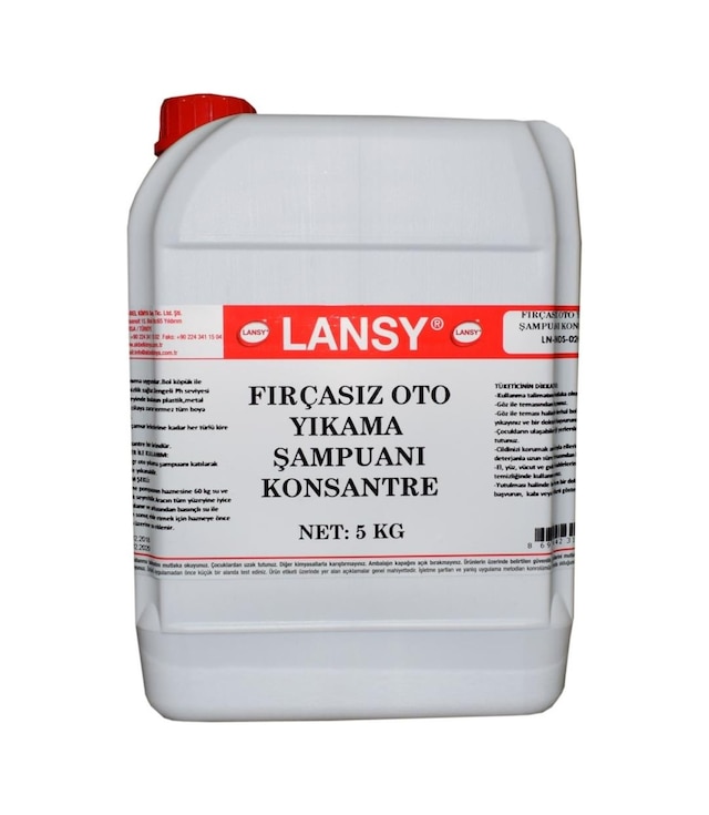Lansy Fırçasız Oto Yıkama Şampuanı Konsantre 5 Kg