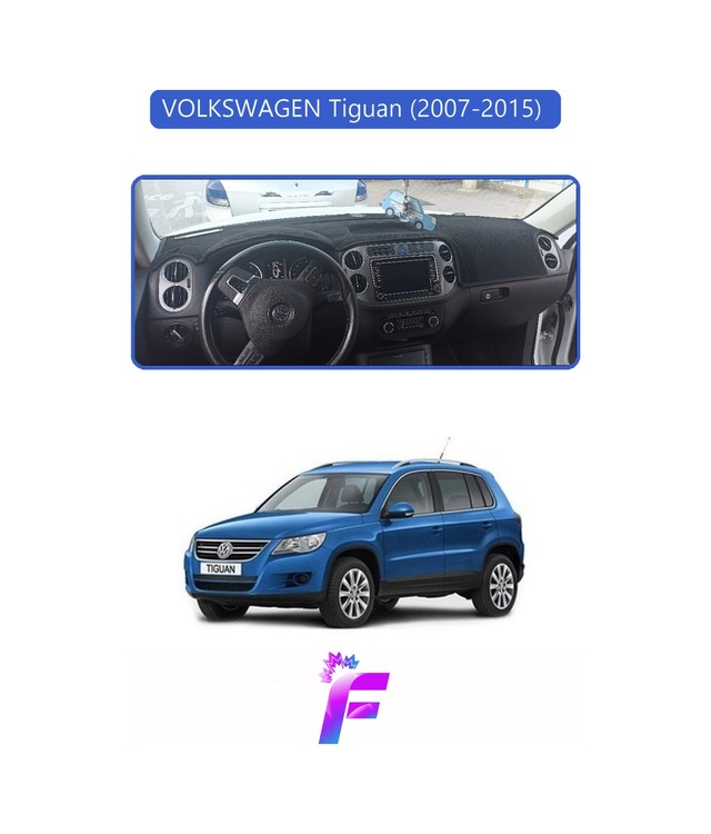 Volkswagen Tiguan 2007-2015 Uyumlu Torpido Örtüsü Yansıma Önleyici Hızlı Ve Kolay Montaj L11 Torpido Halısı
