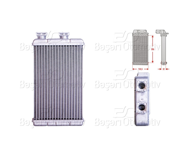 Kalorıfer Radyatoru Brazıng 203x140 Mm 8372771 - Bmv 1998 Ve Sonrası Uyumlu