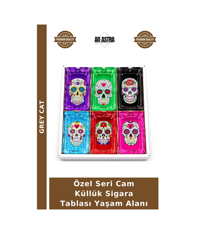 Özel Seri Cam Küllük Sigara Tablası Yaşam Alanı