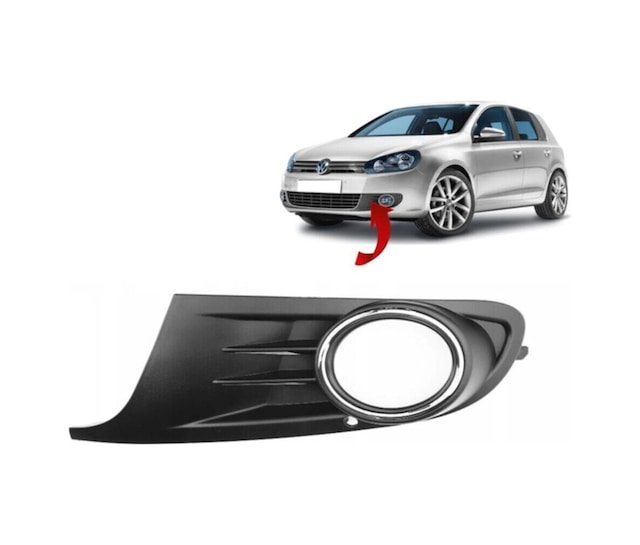 Golf 6 2009-2013 Nikelajlı Sisli Sol Sis Kapağı 5k0853665