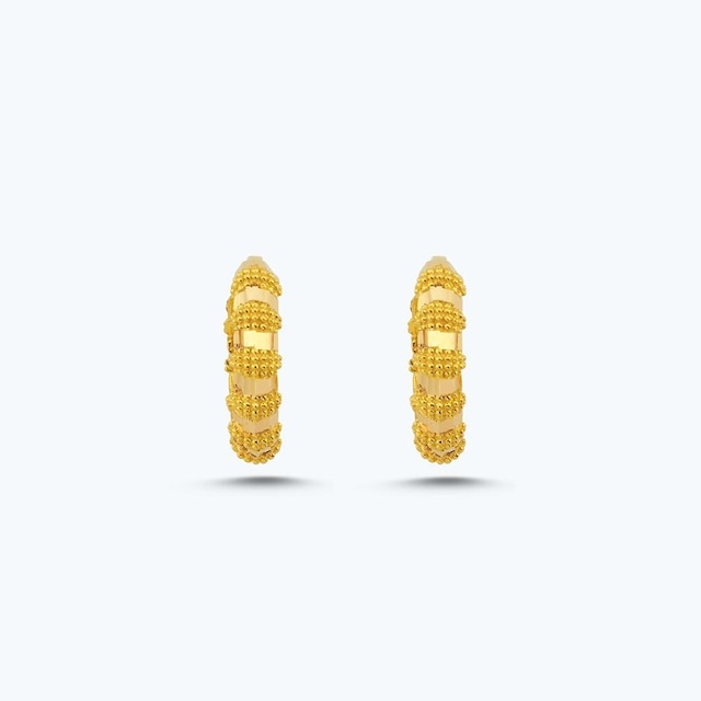 Altınbaş 22 Ayar Altın Halka Küpe Bkp0019-25649 Çok Renkli