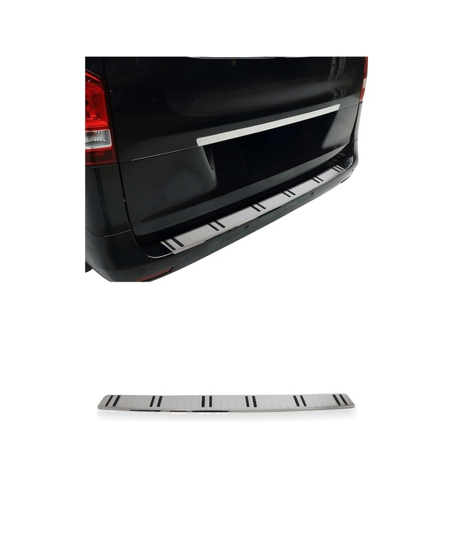 Mercedes Vito W447 2014-2027 Uyumlu Krom Arka Tampon Eşiği Paslanmaz Çelik