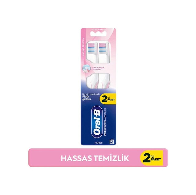 Oral-b Pro-sensitive Advanced Hassas Temizlik Diş Fırçası 2 Li Paket