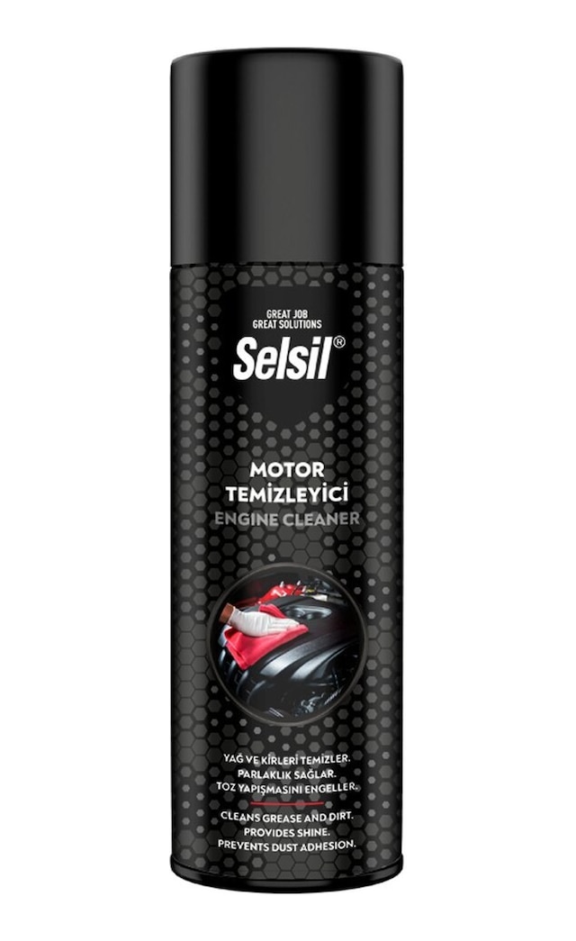 Selsil Tas-005 Oto Ve Araç Motor Temizleyici Ve Parlatıcı Ve Toz Yapışma Engelleyici Sprey 500ml