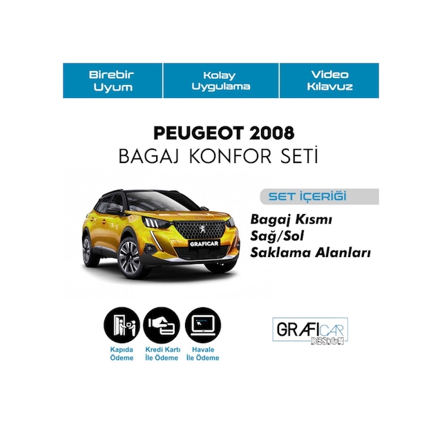 Peugeot 2008 Konfor Seti - Araç Içi Ses Kumaş Kaplama (459682526)