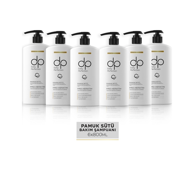 Dp Daily Perfection Şampuan Pamuk Sütü 6 x 800 ML